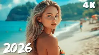 Ocean Calm Escape 🏝️ Chill Tropical Deep House 4K UHD 2026 | Blue Shore Beats