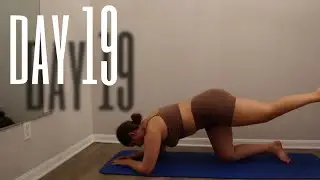 Day #19 Shred 30 Day Workout Challenge - Full Body 19 Mins Pilates At Home No Equipment