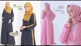 Model Baju Gamis Cantik Elegan Terbaru 2019-2020 Untuk Wanita Berhijab