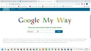 Write your name instead of google logo or change google logo