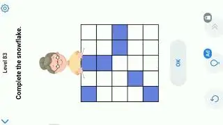 Easy Game Level 83 || Complete The Snowflake.