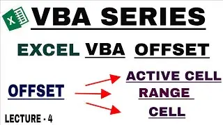 VBA (OFFSET) Lecture - 4 | Offset in Excel VBA | How to Use Offset IN VBA Excel | Excel VBA | #vba