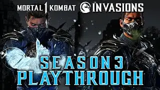 Mortal Kombat 1 Season 3 Invasions Full Playthrough | Season of the Cryomancer