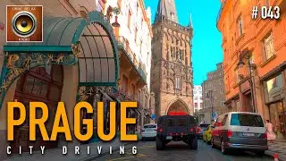 Jazz in the Streets of Prague - Driving tour in the city center 🎹 Czech Republic 4K HDR 60fps