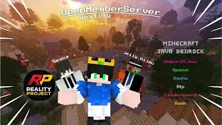 OPEN MEMBER SERVER MINECRAFT || JAVA&MCPE || REALITY PROJECT ONLINE 24 JAM SERVER TERBAIK SAAT INI!!