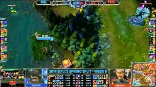 Risa floja de Sh4rin retransmitiendo Millenium-Fnatic de la LCS