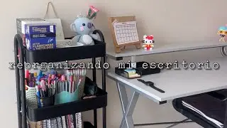 ✨Organizando mi escritorio✨ con cosas nuevas ❤️