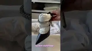 unboxing luxury womenshoe #luxurylifestyle #fashion #yslheels #luxury #fashion#womenshoes#unboxing