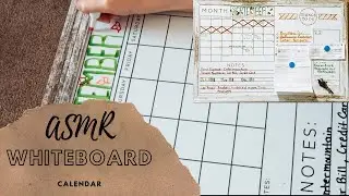 DIY September Whiteboard Calendar/ ASMR