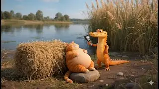 Fat Orange Cat vs Crocodile | Funny Animated Short Film | Tiger&rsquo;s Leather Bag Twist Ending