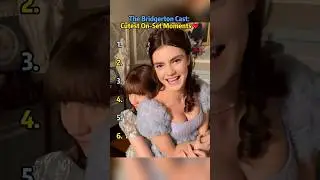 The Bridgerton Cast's Cutest On-Set Moments❤️ #yerinha #BRIDGERTON #netflix