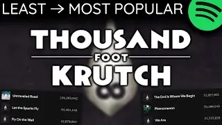 Every THOUSAND FOOT KRUTCH Song LEAST TO MOST PLAYED [2025]