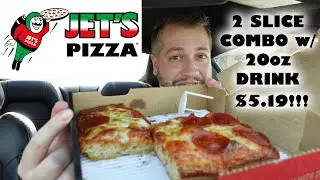 Jet's Pizza 2 Slice Combo (Pepperoni) with 20oz Drink - Review