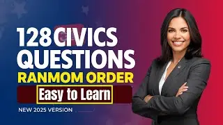 2026 Random U.S. Citizenship Test 128 Civics Questions & Answers (USCIS) Ciudadania Americana #n400