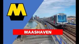This FEELS like a FLYING metro | Light Rail Metro Station Maashaven