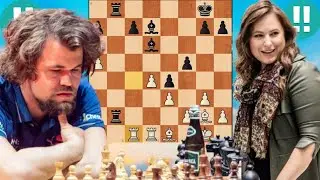 Judit Polgar and Magnus Carlsen in a Game That Never Offered Comfort