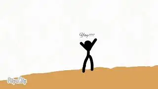 Stick man fight black vs red and like turquoise or something (my first stick man fight)