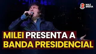 Milei cantando rock junto a 