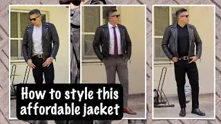 How to Style the Biker Jacket | Best Affordable Leather Jacket | Men's Style