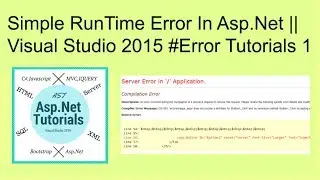 Simple run time error in asp.net || visual studio 2015 