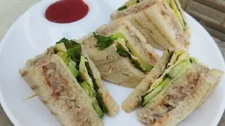 Restaurant chicken club sandwich recipe | Best Club Sandwich | How to make Club Sandwich at home