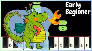 Puff the Magic Dragon | EASY BEGINNER PIANO TUTORIAL