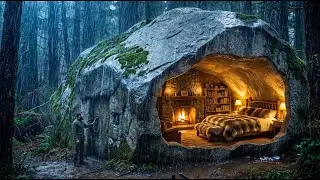 No one knew... I built a Luxury Apartment inside a Granite Rock
