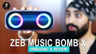 Zeb Music Bomb X - Best Bluetooth Portable Speaker with IPX7 and RGB LED for Rs 2400 🔥