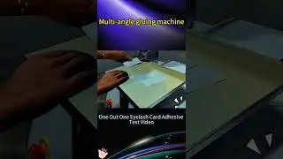 Double Sided Adhesive Machine - Eyelash Card #machine #factory #eyelash curler #labelermachine
