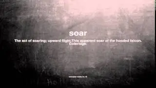 What does soar mean