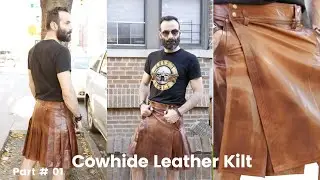 Cowhide Leather Kilt | Leather baba