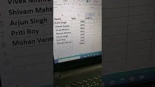 total sales का percentage कैसे निकाले।#excel #excelshorts #shorts #youtubeshorts #ytshorts #viral