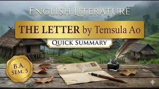 The Letter by Temsula Ao  | MGSU B.A. English Literature Sem. 5