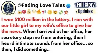 I won $100 million in the lottery. I ran with our little girl to my wife's office to give her the..