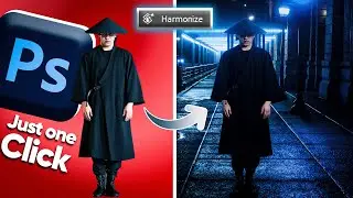 Photoshop New Harmonize Tool | Just One Click Background Match😮