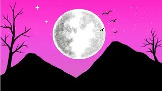How to draw on Computer | MS Paint scenery drawing | Scenery drawing on computer | Beautiful Drawing