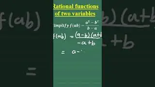 Rational Functions of two variables