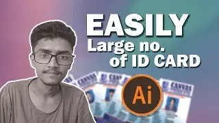 Learn to create large no. of id card easily.| Adobe illustrator Variables