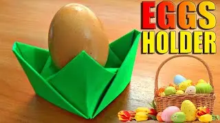How To Make An Egg Holder | Origami Stand For Eggs | Easy Easter Box Origami