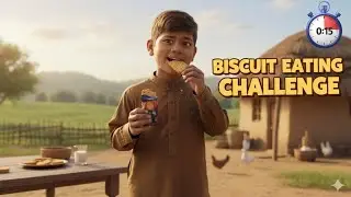 The extreme challenge eating biscuit in 15 seconds impossible 💪💪