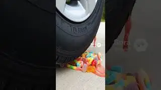 Ultimate Gummy Candy Tire Crush 🍬🚗💥 | Super Satisfying ASMR Squish Compilation (USA Edition)