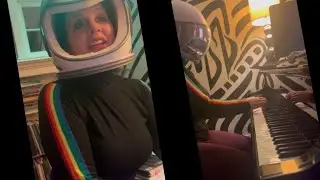 Space Oddity, not so easy to sing in a helmet