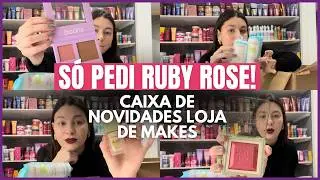 UMA CAIXA DE NOVIDADES S&Oacute; COM MAQUIAGENS DA RUBY ROSE