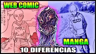10 DIFERENCIAS MANGA WEBCOMIC ONE PUNCH MAN OPM
