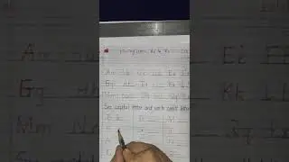 class UKG : English- missing letters A a to R r, write small letters, see picture write letter
