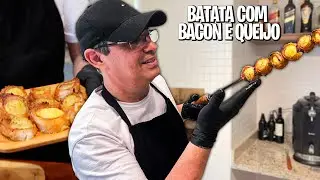 Batata com  Bacon e Queijo