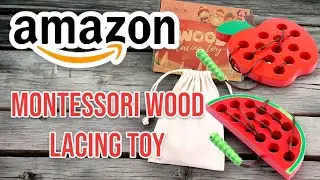 AMAZON Wood Lacing Toy Review | KLT