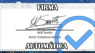 🔝 Como hacer una FIRMA AUTOM&Aacute;TICA en WORD para ser usada siempre  (Guardar Firma)