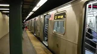 BMT Brighton Line: Manhattan-bound R160B Siemens Q Train@Prospect Park