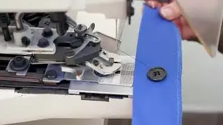 Machine Sews In Buttons Stock Video